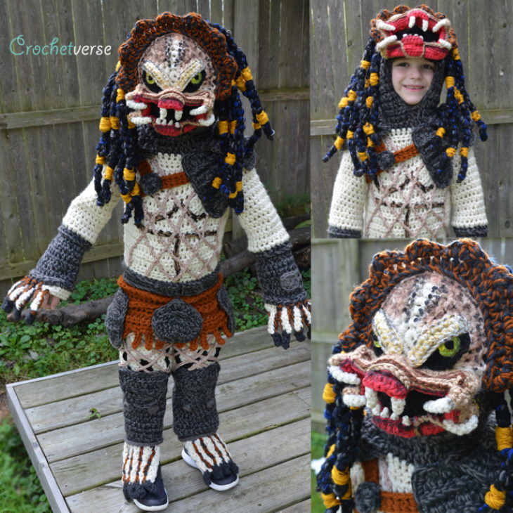 crochet Halloween Costumes for Kids Stephanie Pokorny predator