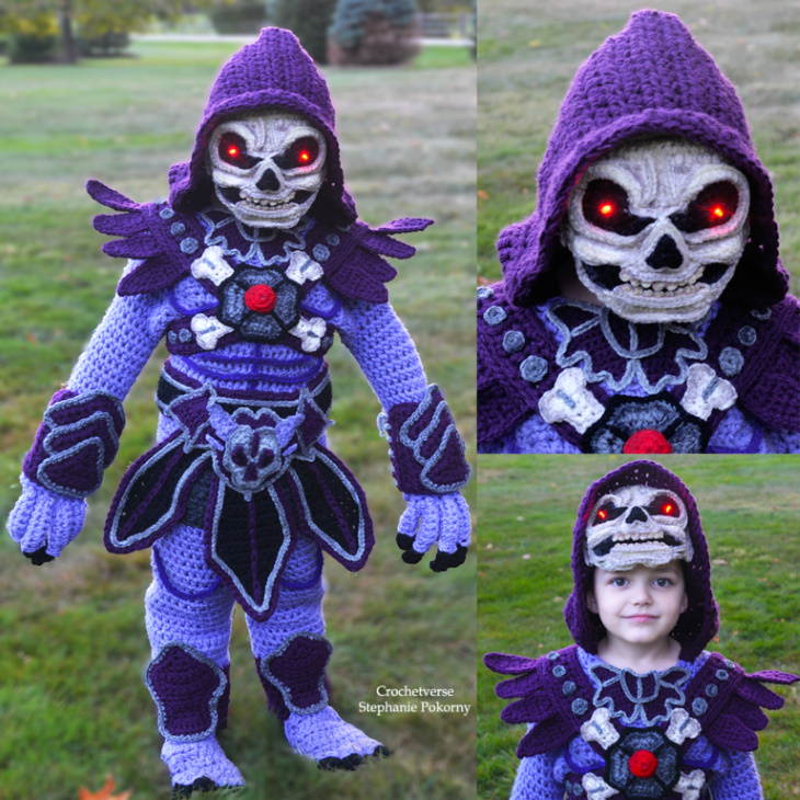 crochet Halloween Costumes for Kids Stephanie Pokorny Skeletor