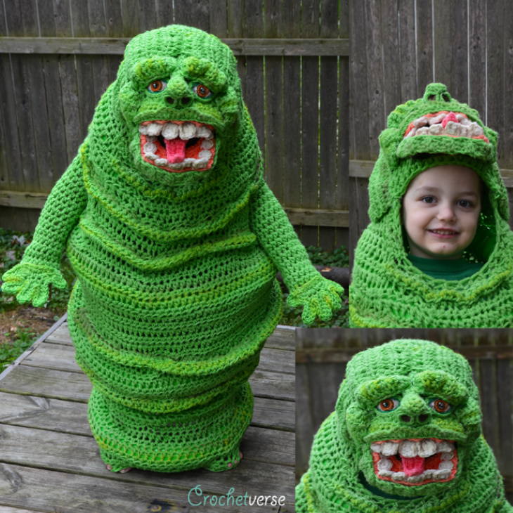 crochet Halloween Costumes for Kids Stephanie Pokorny slimer 1