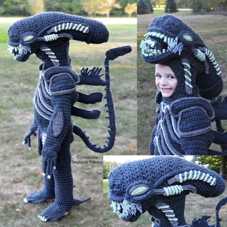 crochet Halloween Costumes for Kids Stephanie Pokorny alien