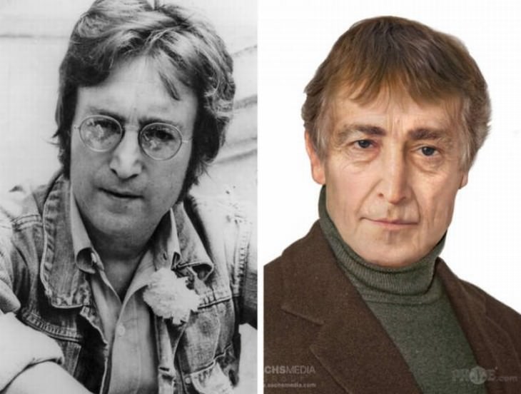 aged celebrities that passed away John Lennon