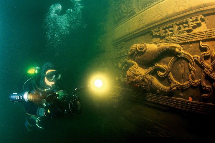 Underwater Ruins and Their History Shicheng, China