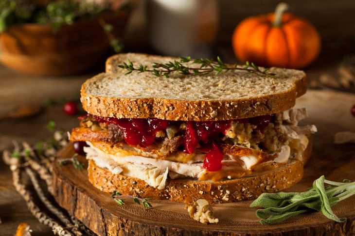 Thanksgiving Facts Trivia turkey sandwich