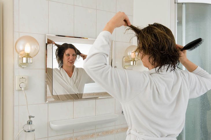 bad habits for skin and hair woman bad hair day