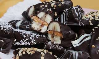 Banana Recipes: chocolate banana bites