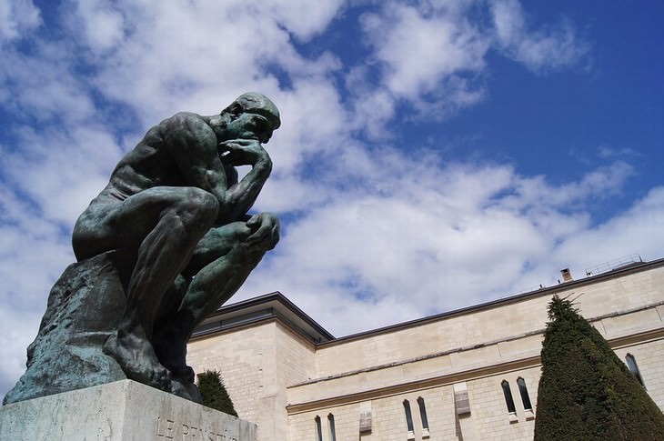 fun facts about famous artworks 'The Thinker' (1904) by Auguste Rodin