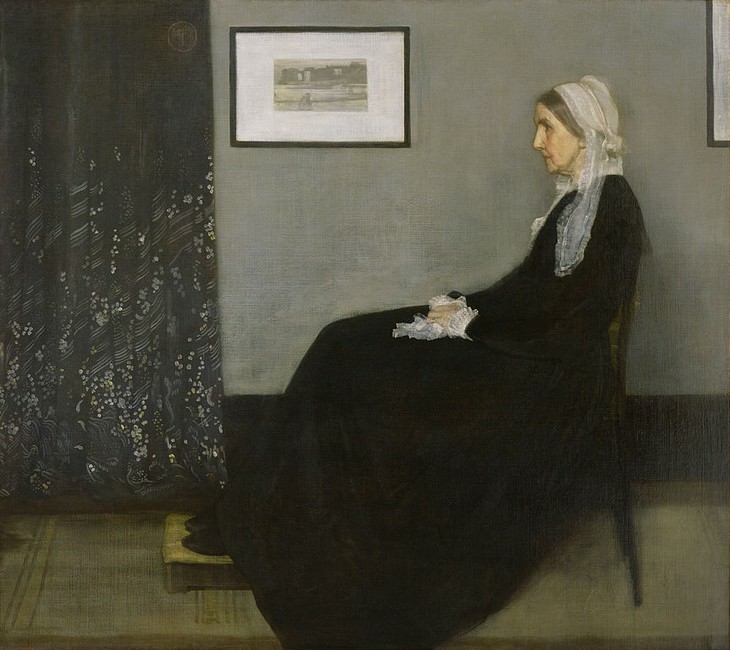 fun facts about famous artworks  'Whistler's Mother' (1871) by James Abbott McNeill Whistler