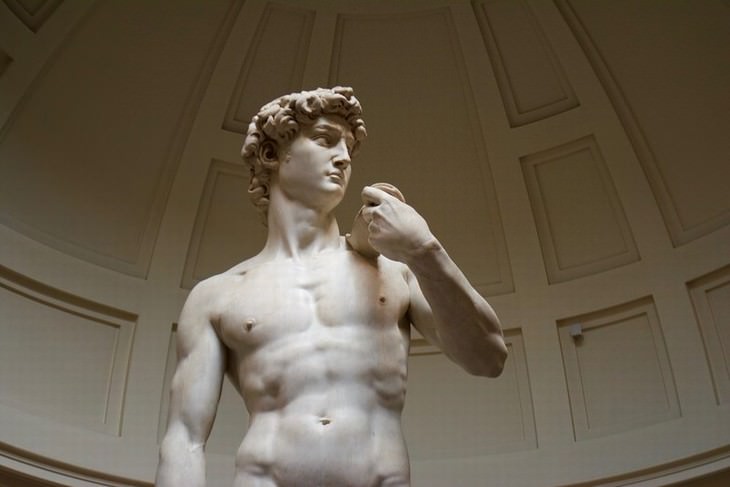 fun facts about famous artworks 'David' (between 1501 and 1504) by Michelangelo