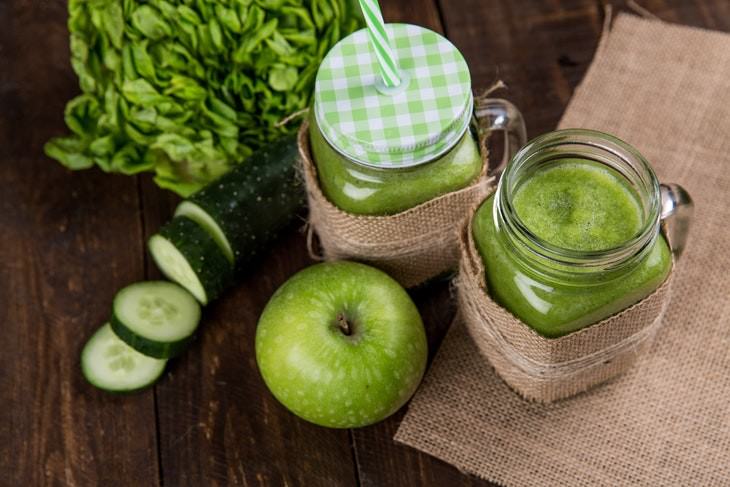 weird beneficial habits cucumber apple salad smoothie