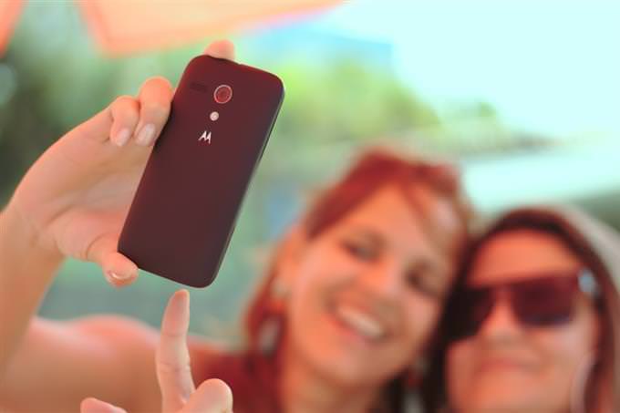 Two woman taking a selfie