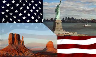 USA Quiz: American flag and landscapes