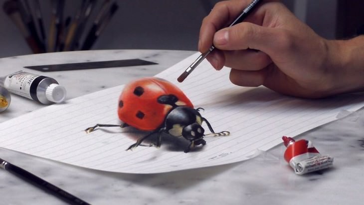 3D art by Stefan Pabst ladybug