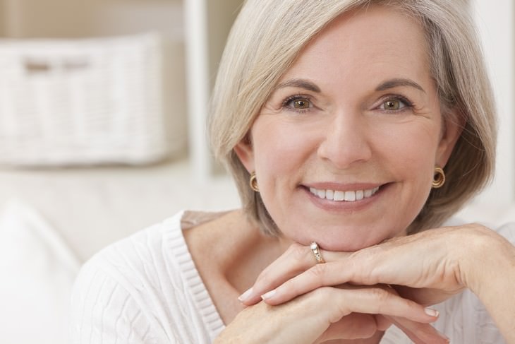 rose water woman smiling