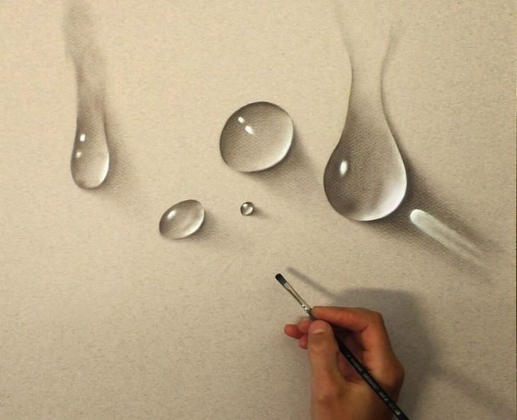 3D art by Stefan Pabst droplets