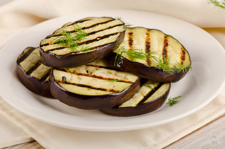 vegetables that become healthier once cooked Aubergines