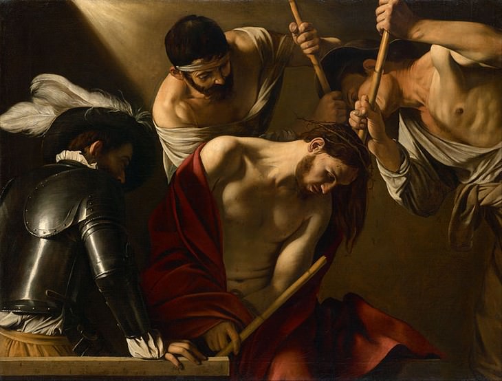 Obras De Arte De Caravaggio La coronación de espinas (1602-1604)