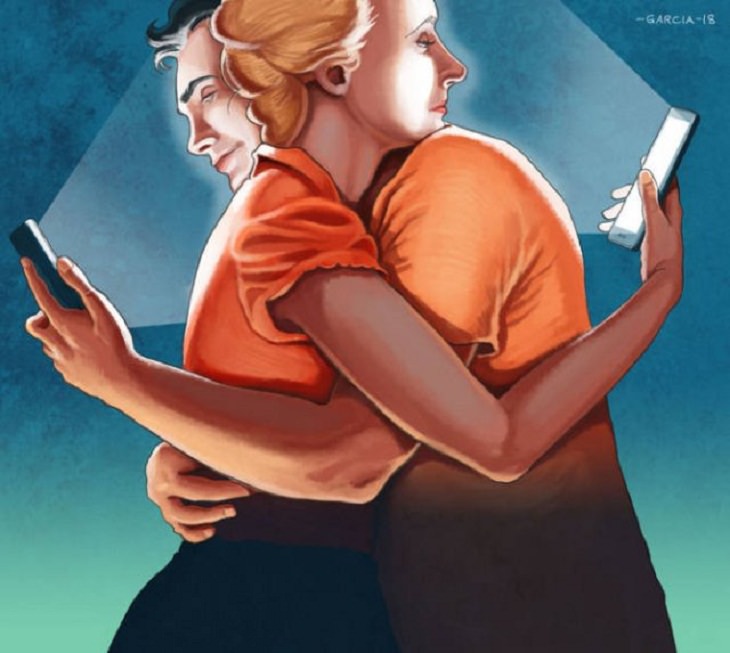  Modern Society Illustrations phones