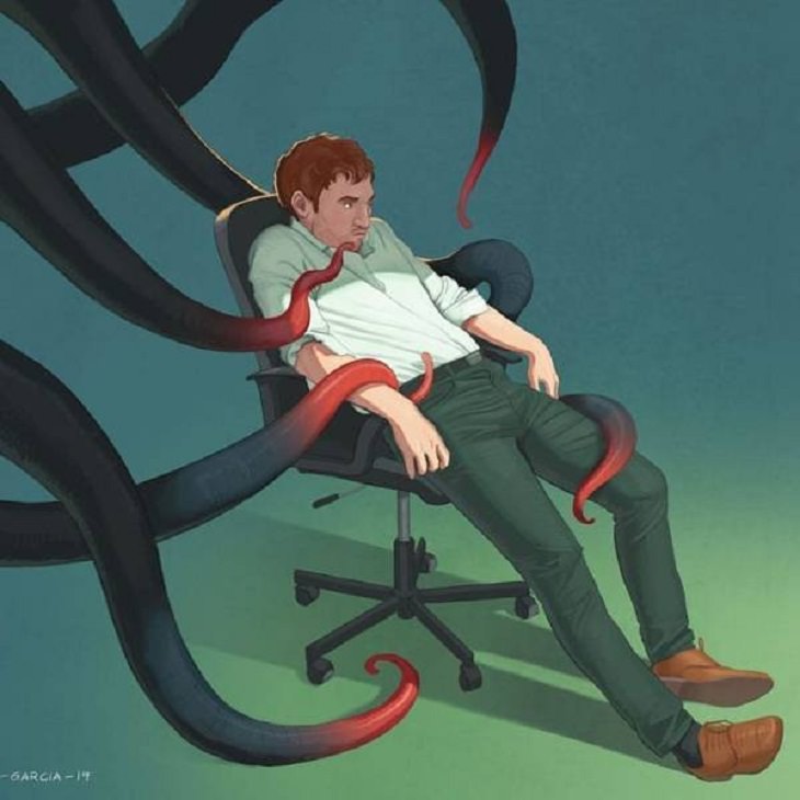  Modern Society Illustrations depression