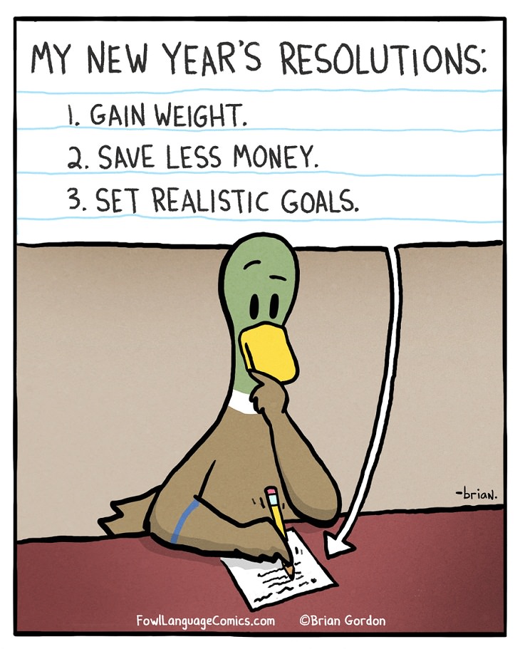 19 Comics Taking a Dig at New Year's Resolutions