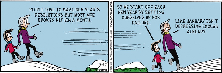 New Year Resolution Comics January 