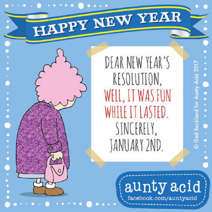 19 Comics Taking a Dig at New Year's Resolutions