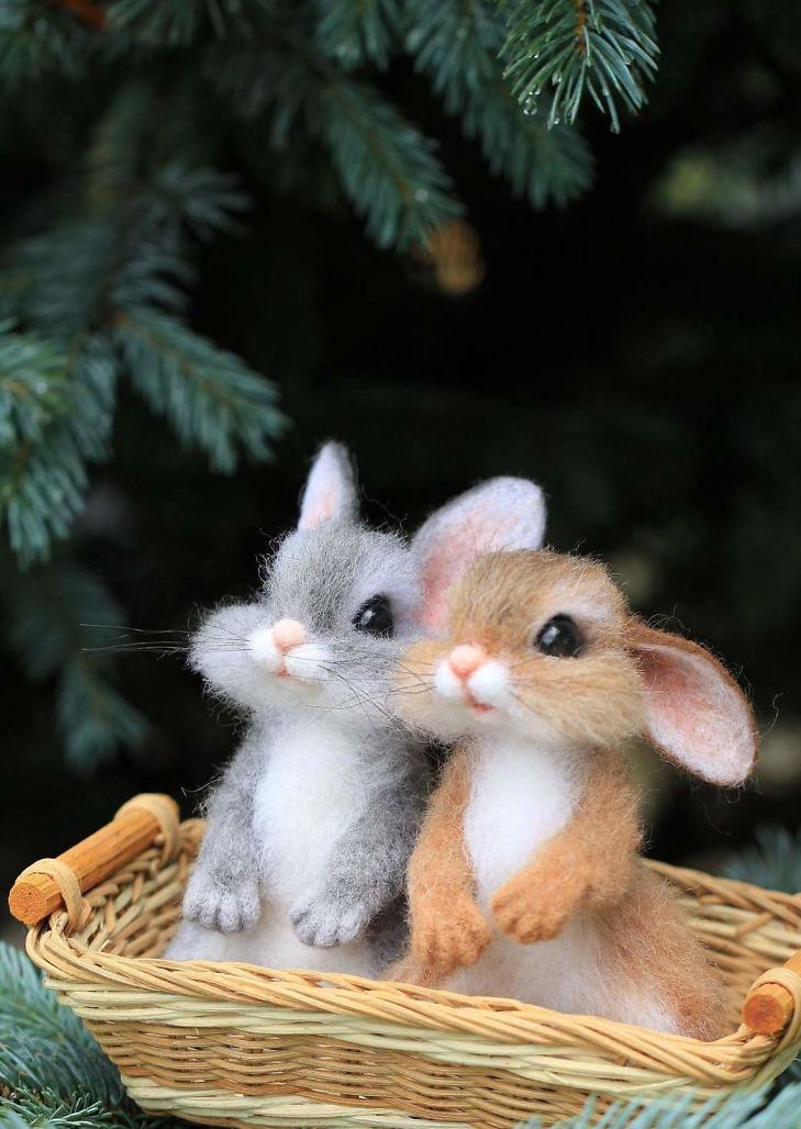 Felt Wool Animals That Look Like Disney Characters