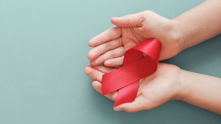 10 Greatest Medical Discoveries of the Year 2019 HIV awareness red ribbon in hands
