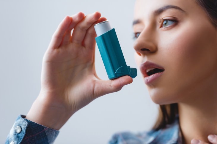 10 Greatest Medical Discoveries of the Year 2019 woman using an astma inhaler