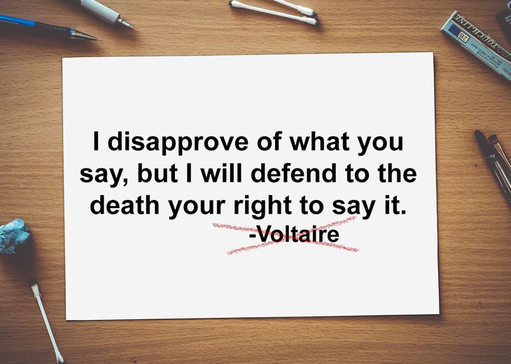 misattributed quotes voltaire