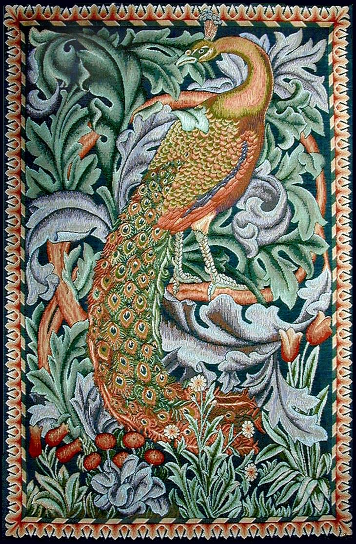 poetry art William Morris peacock