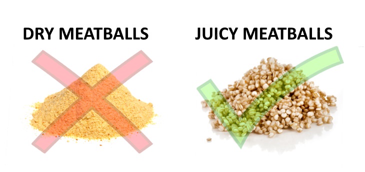 cooking tips breadcrumbs vs quinoa