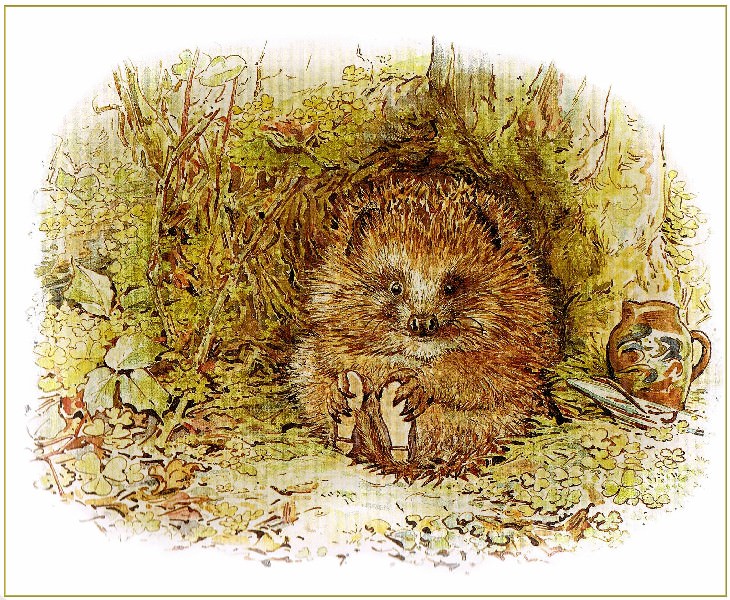 Beatrix Potter Old Mr. Pricklepin, Appley Dapply's Nursery Rhymes (1917)