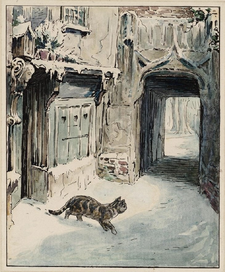Beatrix Potter The Tailor of Gloucester (1903) Simpkin Goes Out