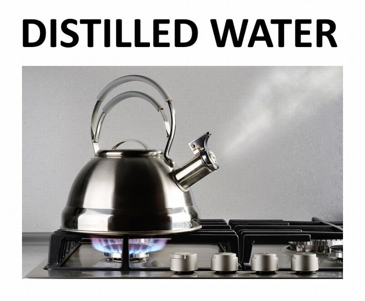 9 types of water Distilled Water