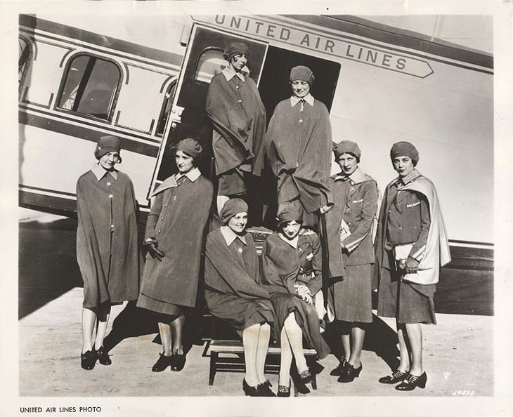 vintage photos United Air Lines Staff (1930)