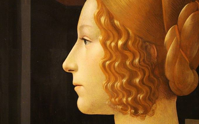 painting of a woman profile