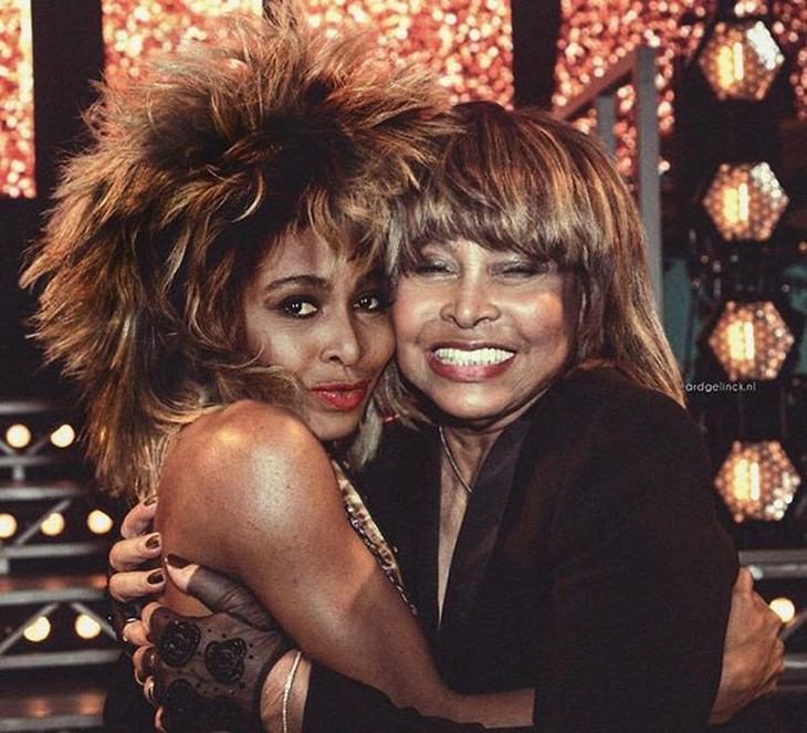 celebrities and their younger selves tina turner