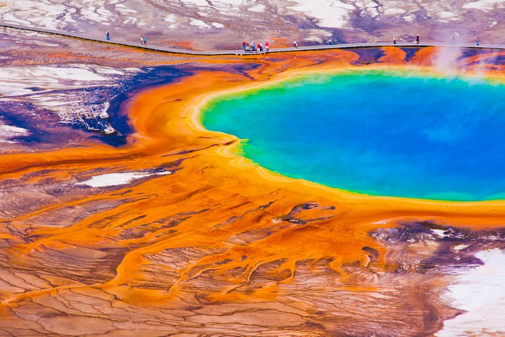 colorful places The Grand Prismatic Spring