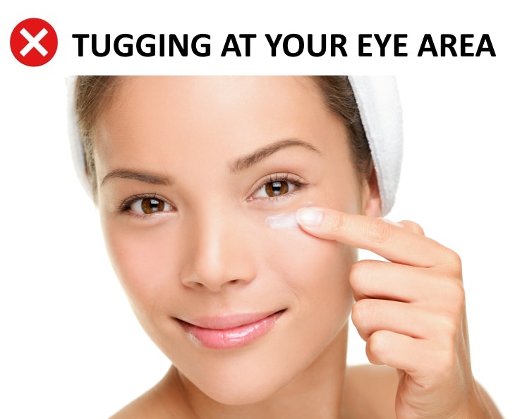 skincare mistakes eye care