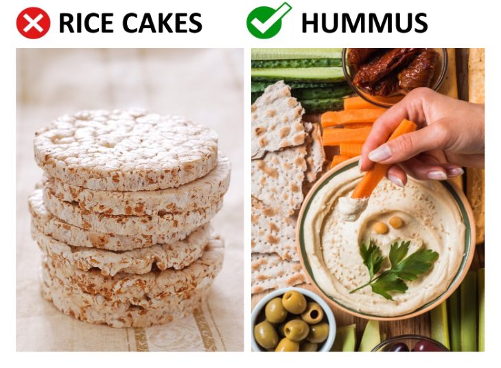 foods that age your skin Don’t Think Rice Cakes Are Healthy