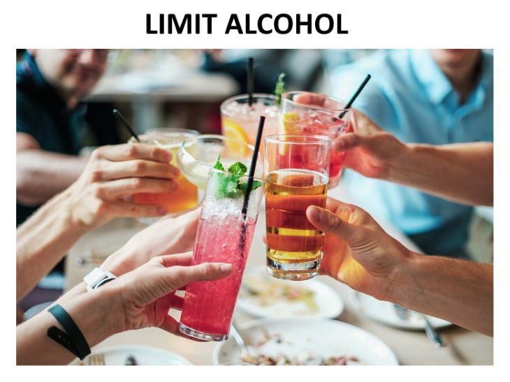 foods that age your skin Limit Alcohol