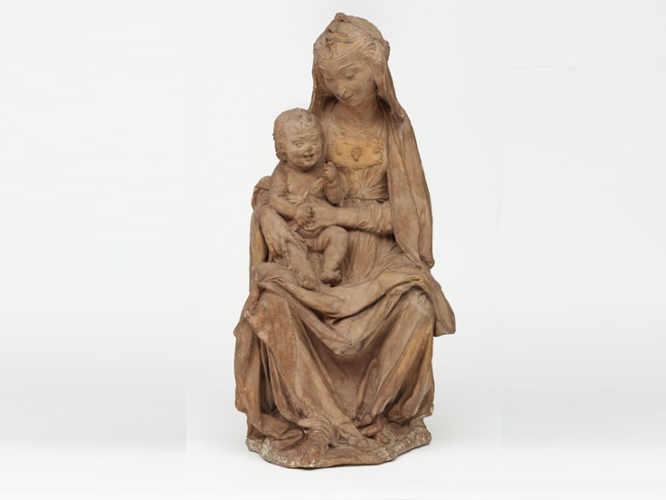 Leonardo da Vinci sculpture The Virgin with the Laughing Child