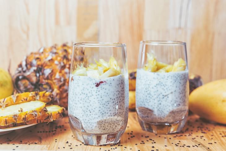 basil seeds health benefits yogurt dessert