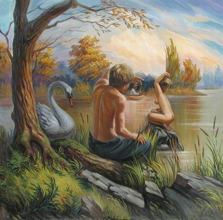 optical illusions Oleg Shuplyak Sigmund Freud