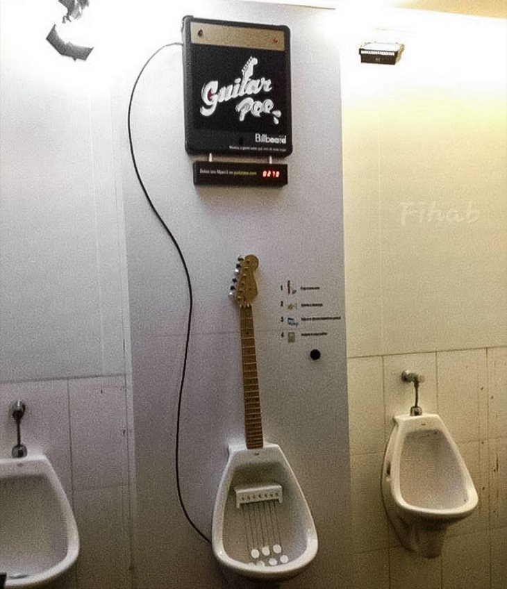 Bad bathrooms: guitar