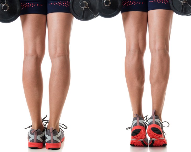 Calf exercises: standing calf raise