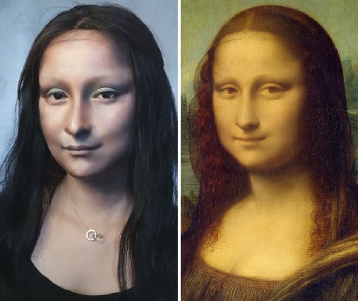 He Yuhong Makeup Transformation Mona Lisa