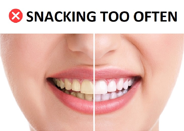 habits promoting tooth damage Snacking too Often Increases the Risk of Cavities
