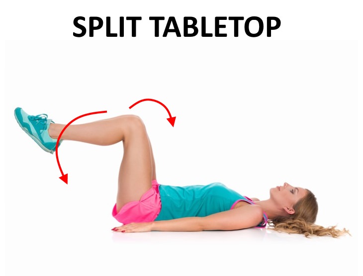 pelvic floor exercises split tabletop