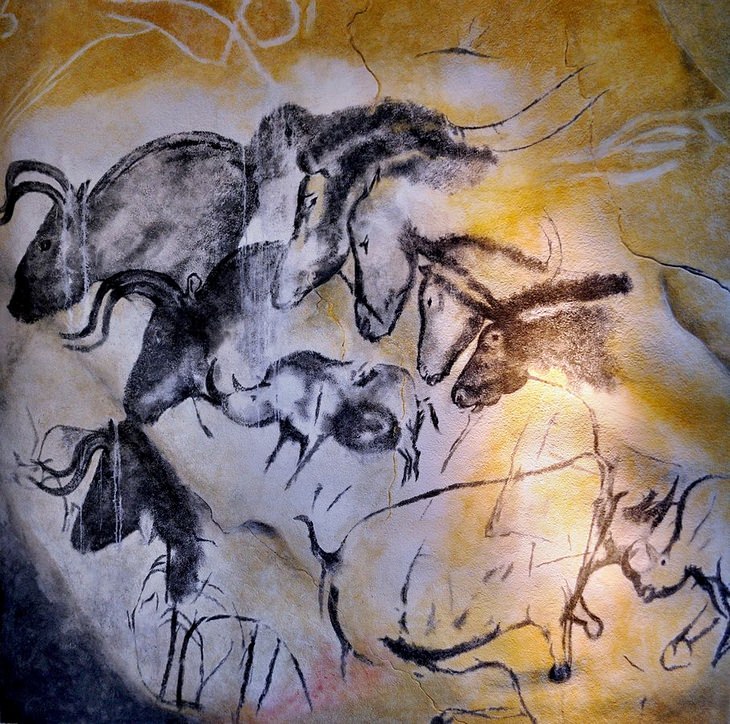 Chauvet cave: horses